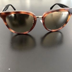 Jimmy Choo tortoise/gold reflective sunglasses